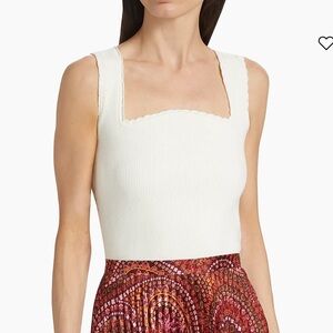 Reformation cotton blend ribbed tank